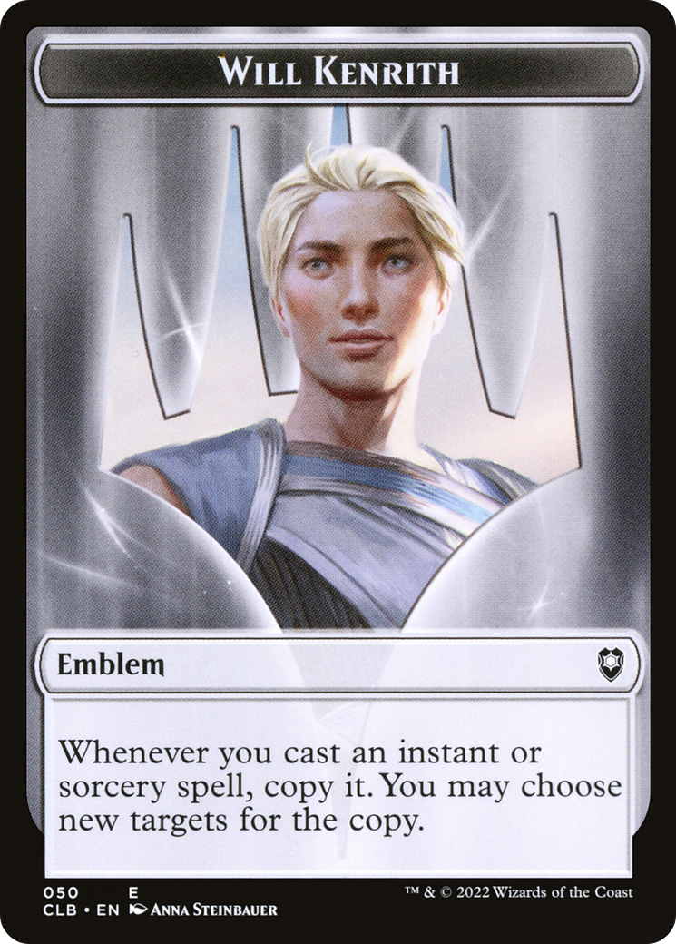 Will Kenrith Emblem (TCLB-050) - Battle for Baldur's Gate Tokens - Premium MTG Single from Wizards of the Coast - Just $0! Shop now at Game Crave Tournament Store