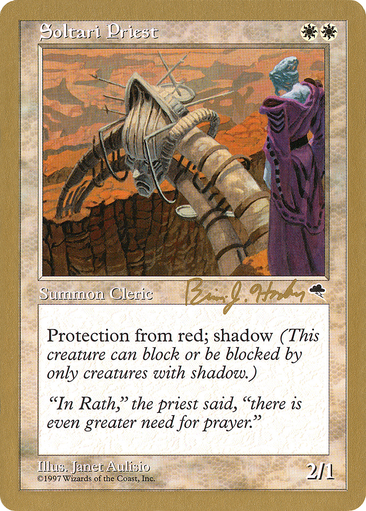 Soltari Priest (WC98-BH46) - World Championship Decks 1998 - Premium MTG Single from Wizards of the Coast - Just $0.28! Shop now at Game Crave Tournament Store