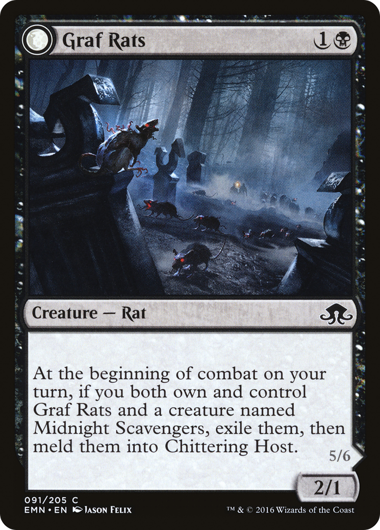 Graf Rats (EMN-091) - Eldritch Moon: (mooneldrazidfc) Foil - Premium MTG Single from Wizards of the Coast - Just $0.09! Shop now at Game Crave Tournament Store