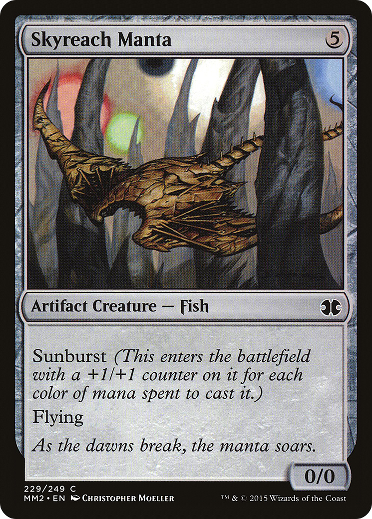 Skyreach Manta (MM2-229) - Modern Masters 2015 Foil - Premium MTG Single from Wizards of the Coast - Just $0.08! Shop now at Game Crave Tournament Store