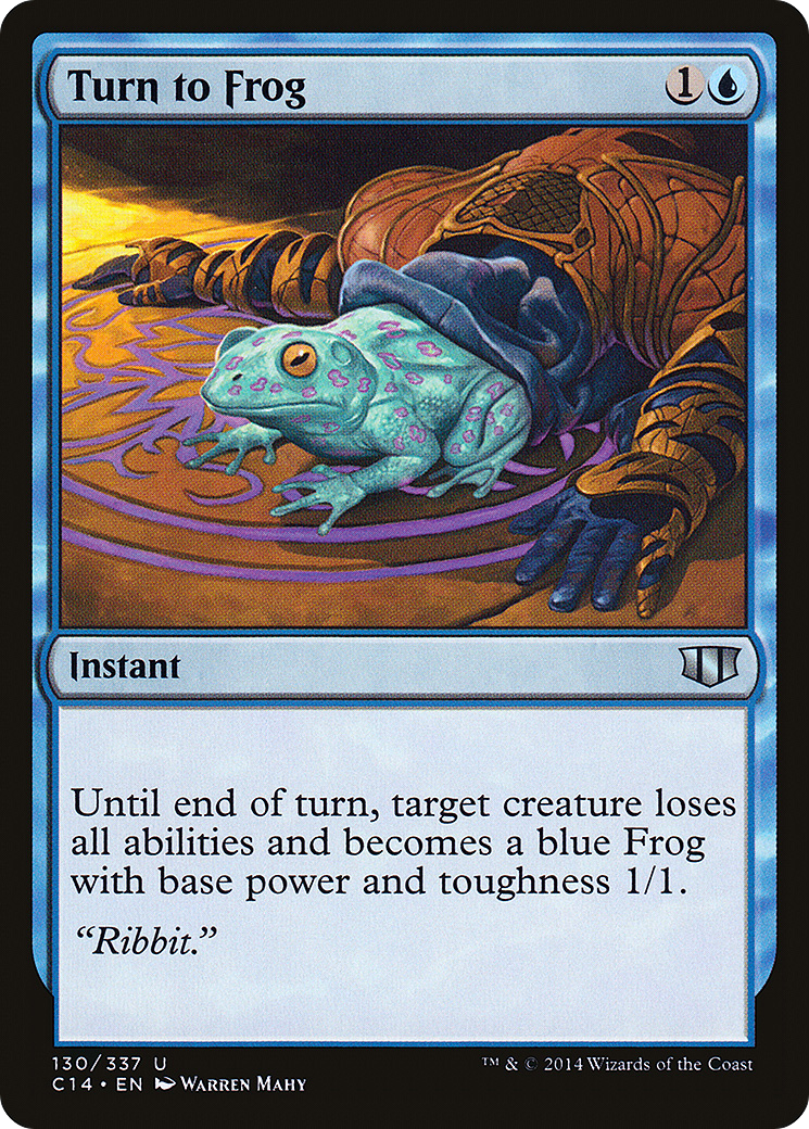 Turn to Frog (C14-130) - Commander 2014 - Premium MTG Single from Wizards of the Coast - Just $0.08! Shop now at Game Crave Tournament Store