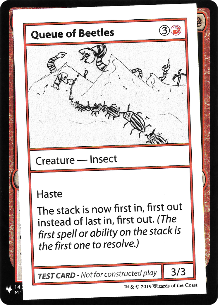 Queue of Beetles (CMB1-061) - Mystery Booster Playtest Cards 2019 - Premium MTG Single from Wizards of the Coast - Just $0.25! Shop now at Game Crave Tournament Store