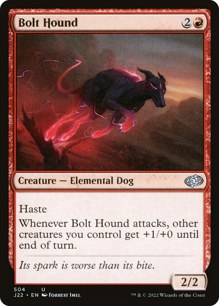 Bolt Hound (J22-504) - Jumpstart 2022 - Premium MTG Single from Wizards of the Coast - Just $0.08! Shop now at Game Crave Tournament Store