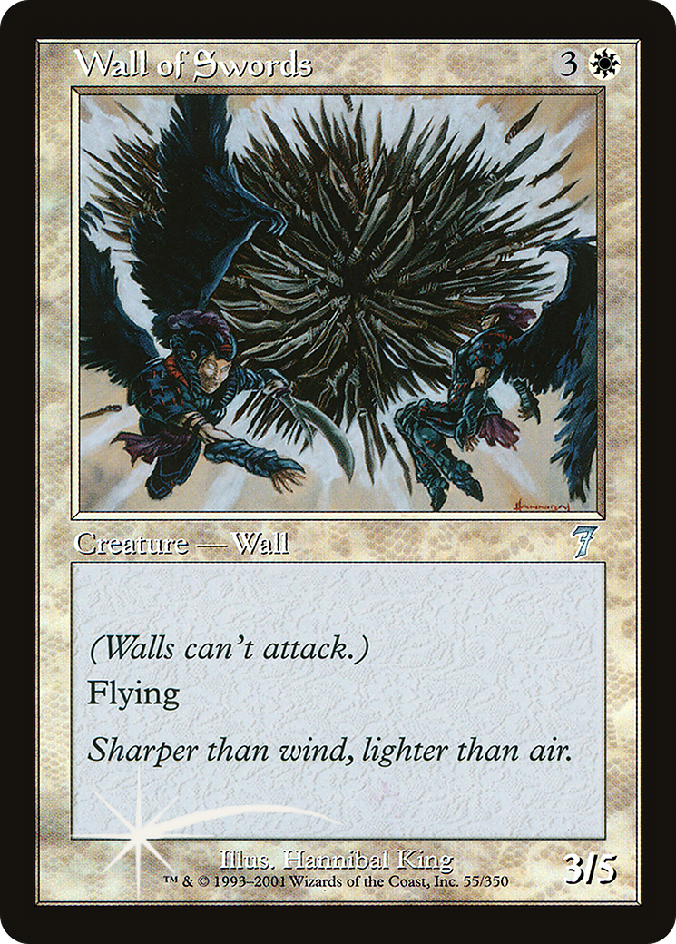 Wall of Swords (7ED-55★) - Seventh Edition Foil - Premium MTG Single from Wizards of the Coast - Just $1! Shop now at Game Crave Tournament Store