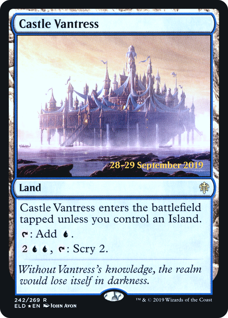 Castle Vantress (PELD-242S) - Throne of Eldraine Promos Foil - Premium MTG Single from Wizards of the Coast - Just $0.69! Shop now at Game Crave Tournament Store
