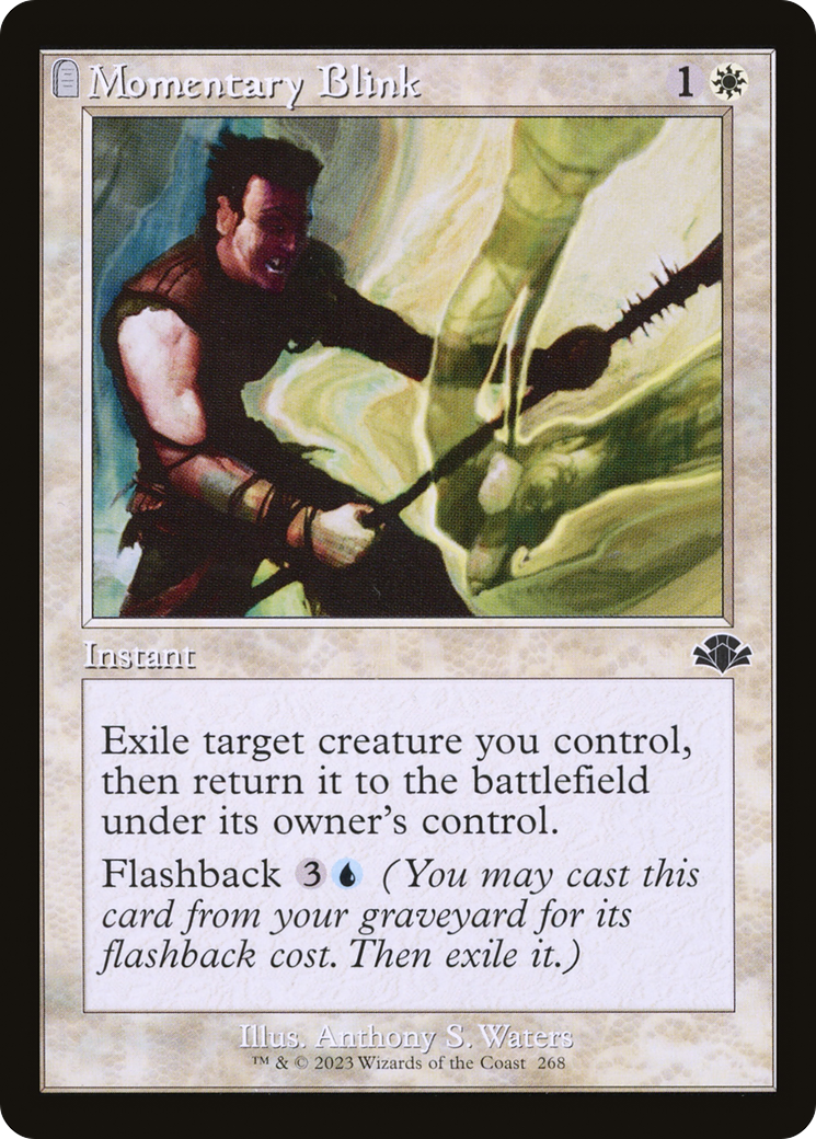 Momentary Blink (DMR-268) - Dominaria Remastered: (tombstone) - Premium MTG Single from Wizards of the Coast - Just $0.25! Shop now at Game Crave Tournament Store
