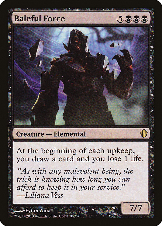 Baleful Force (C13-070) - Commander 2013 - Premium MTG Single from Wizards of the Coast - Just $0.13! Shop now at Game Crave Tournament Store