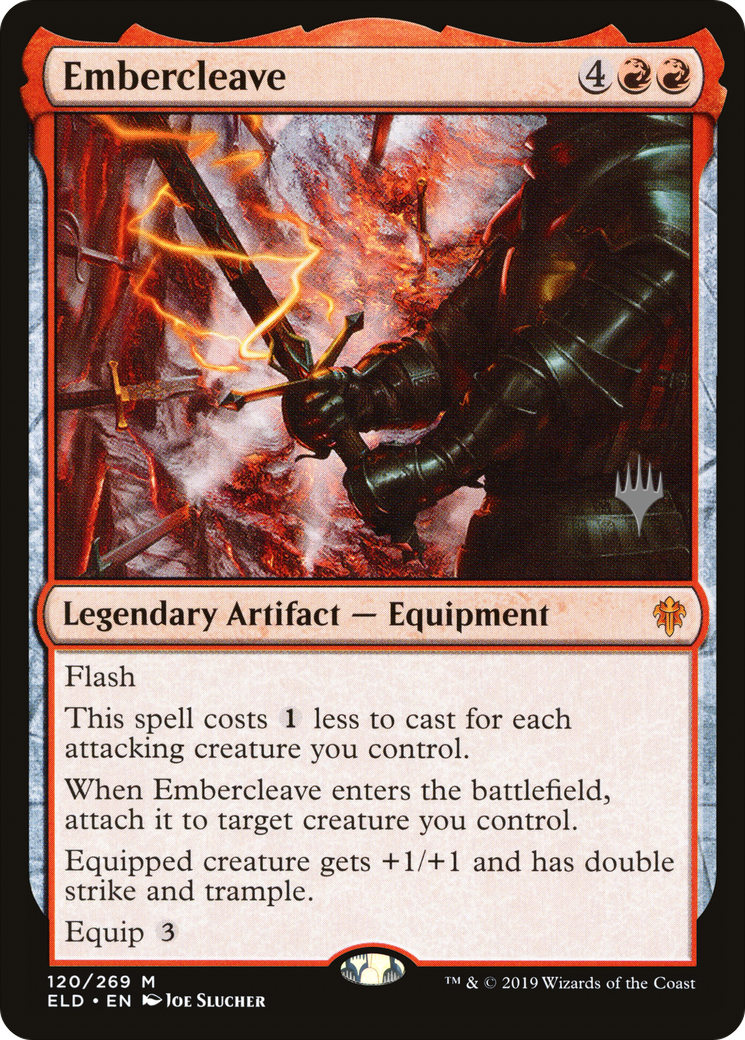 Embercleave (PELD-120P) - Throne of Eldraine Promos Foil - Premium MTG Single from Wizards of the Coast - Just $2.53! Shop now at Game Crave Tournament Store