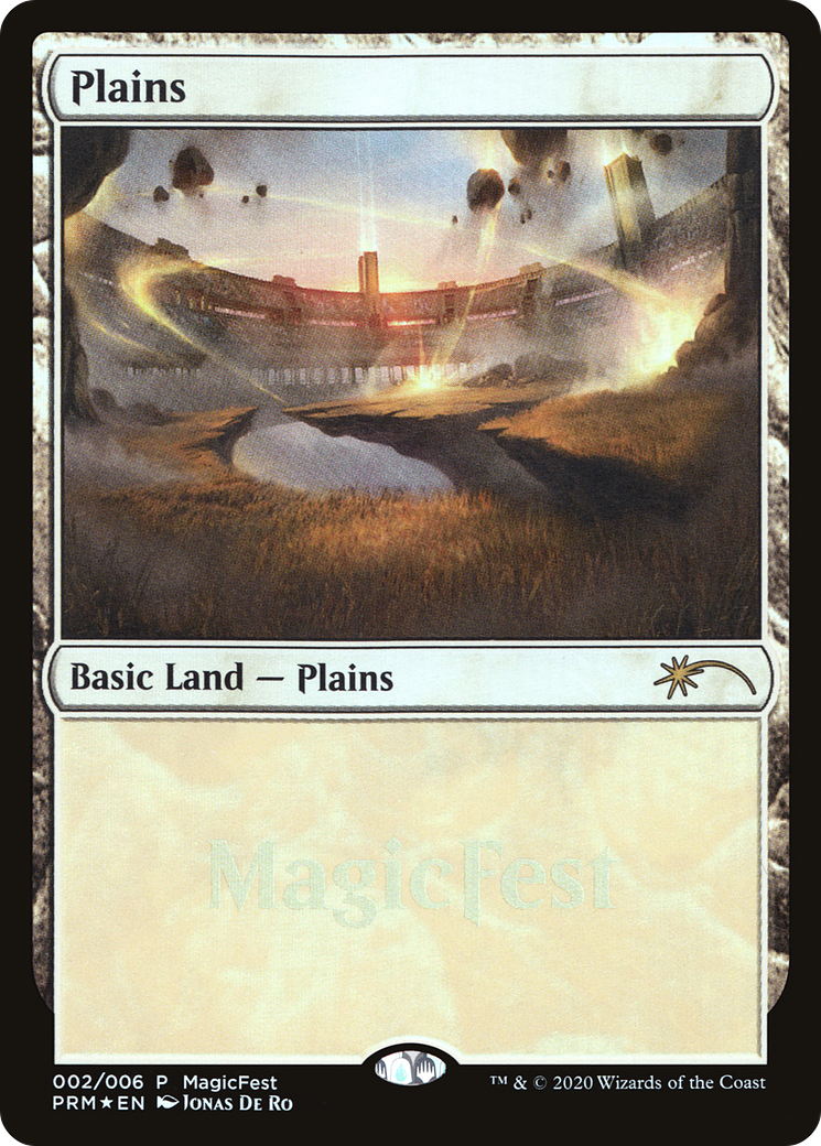Plains (PF20-002) - MagicFest 2020 Foil - Premium MTG Single from Wizards of the Coast - Just $0.13! Shop now at Game Crave Tournament Store
