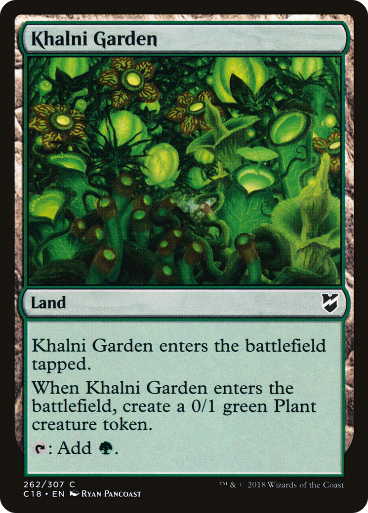 Khalni Garden (C18-262) - Commander 2018 - Premium MTG Single from Wizards of the Coast - Just $0.28! Shop now at Game Crave Tournament Store