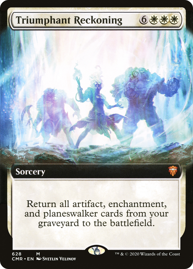 Triumphant Reckoning (CMR-628) - Commander Legends: (Extended Art) Foil - Premium MTG Single from Wizards of the Coast - Just $1.22! Shop now at Game Crave Tournament Store