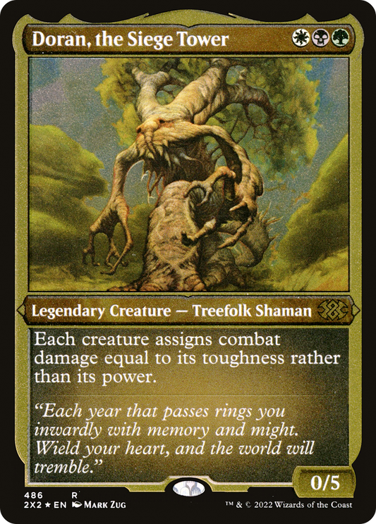 Doran, the Siege Tower (2X2-486) - Double Masters 2022 Etched Foil - Premium MTG Single from Wizards of the Coast - Just $2.24! Shop now at Game Crave Tournament Store