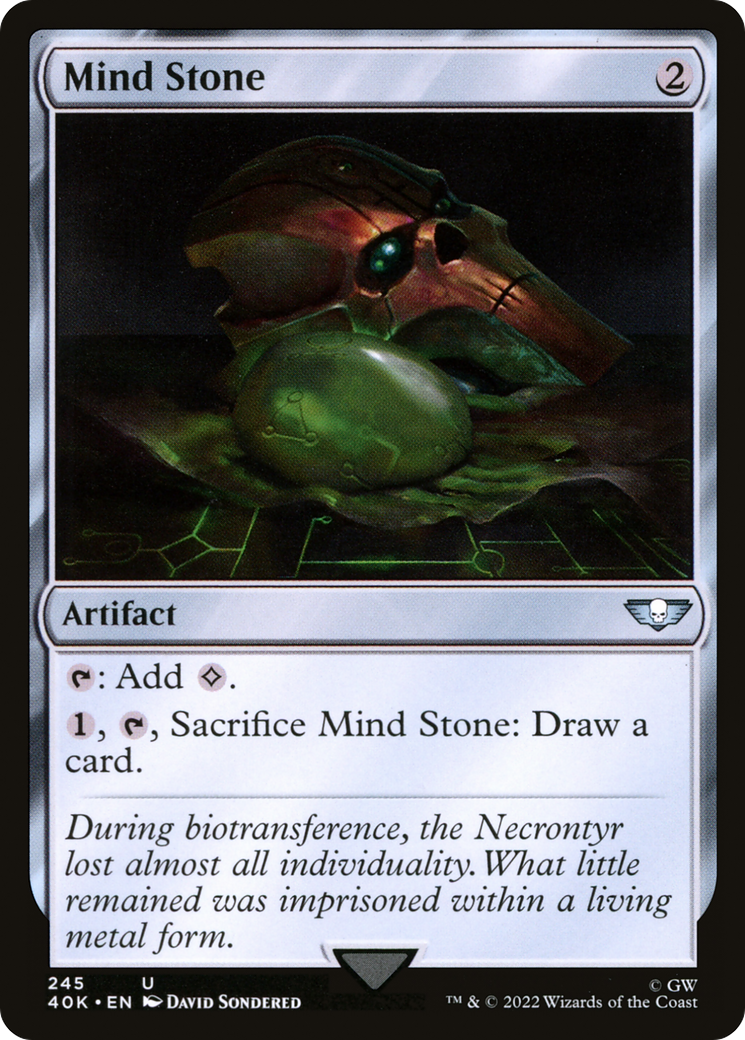 Mind Stone (40K-245) - Warhammer 40,000 Commander - Premium MTG Single from Wizards of the Coast - Just $0.25! Shop now at Game Crave Tournament Store
