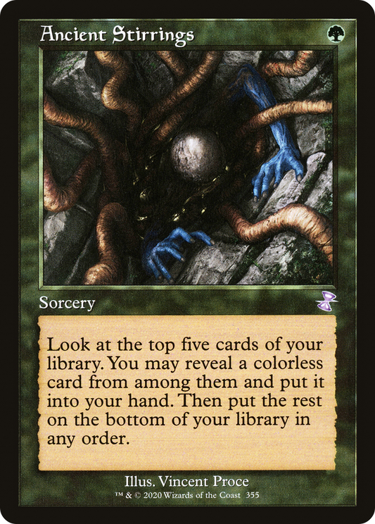 Ancient Stirrings (TSR-355) - Time Spiral Remastered - Premium MTG Single from Wizards of the Coast - Just $0.93! Shop now at Game Crave Tournament Store