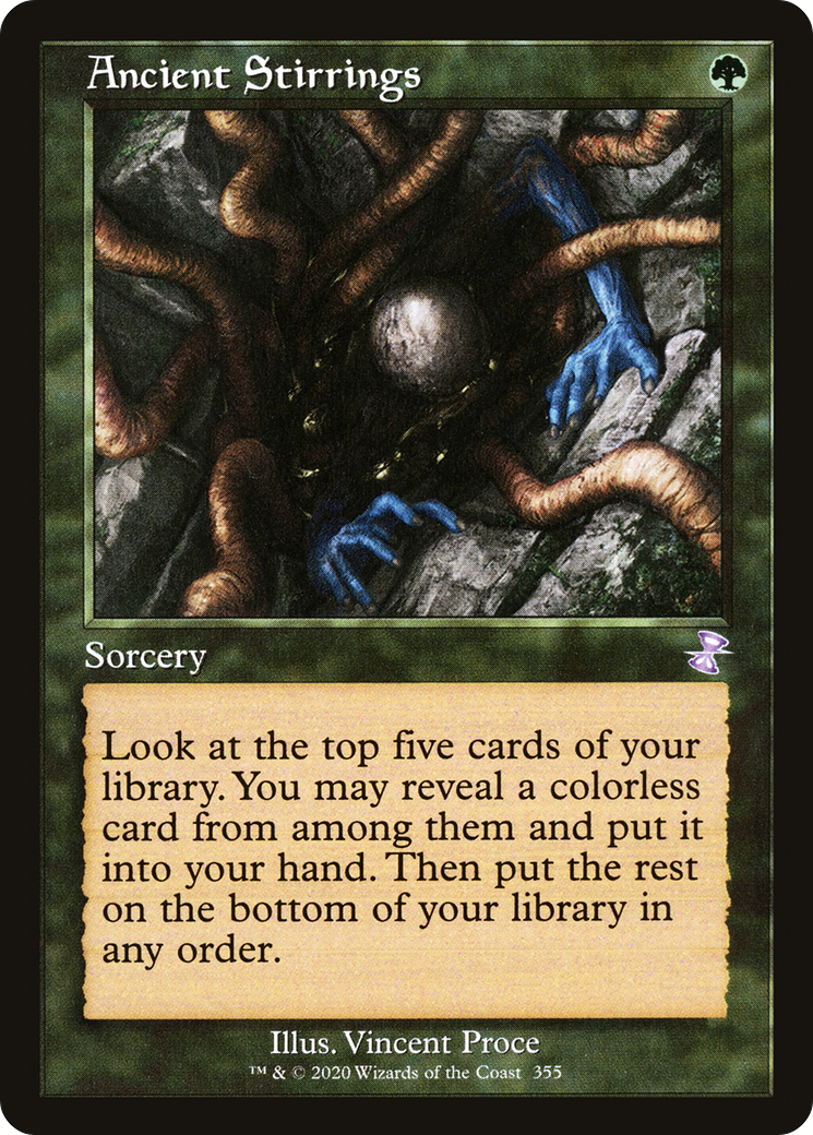 Ancient Stirrings (TSR-355) - Time Spiral Remastered Foil - Premium MTG Single from Wizards of the Coast - Just $27.54! Shop now at Game Crave Tournament Store