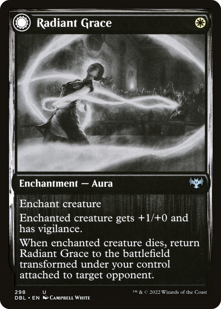 Radiant Grace // Radiant Restraints (DBL-298) - Innistrad: Double Feature: (Double Faced Transform) Foil - Premium MTG Single from Wizards of the Coast - Just $0.11! Shop now at Game Crave Tournament Store