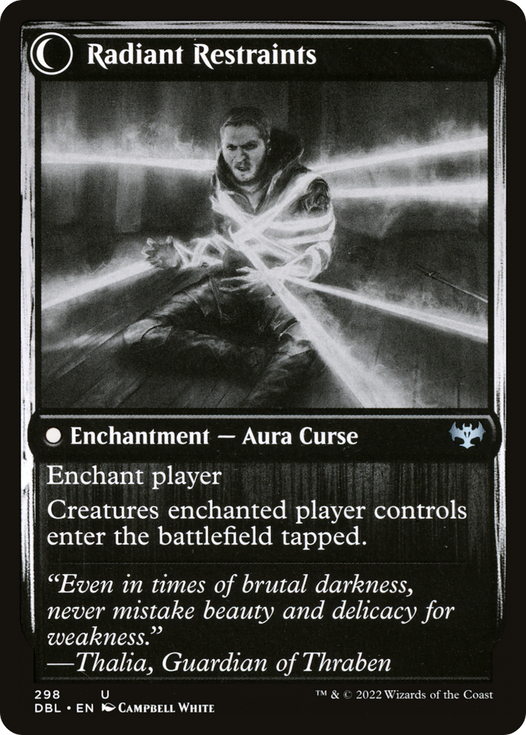 Radiant Grace // Radiant Restraints (DBL-298) - Innistrad: Double Feature: (Double Faced Transform) Foil - Premium MTG Single from Wizards of the Coast - Just $0.11! Shop now at Game Crave Tournament Store