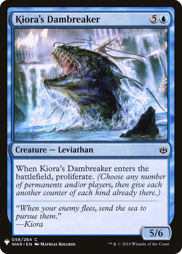 Kiora's Dambreaker (MB1-413) - Mystery Booster - Premium MTG Single from Wizards of the Coast - Just $0.25! Shop now at Game Crave Tournament Store