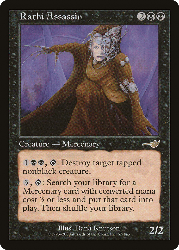 Rathi Assassin (NEM-067) - Nemesis - Premium MTG Single from Wizards of the Coast - Just $0.26! Shop now at Game Crave Tournament Store