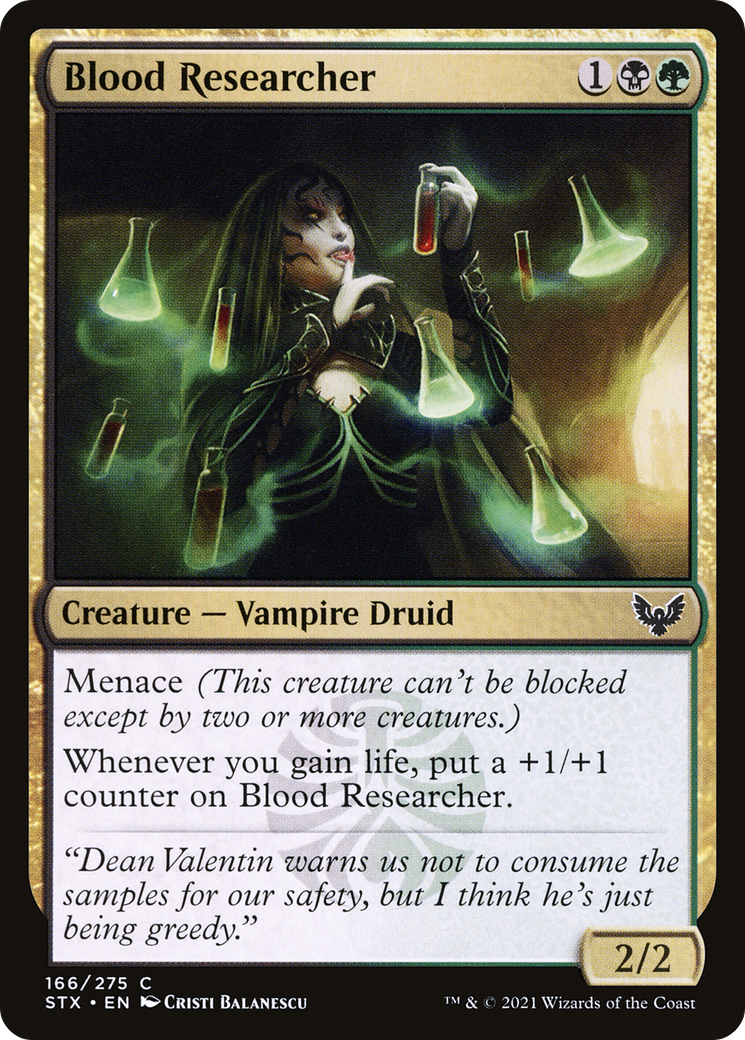 Blood Researcher (STX-166) - Strixhaven: School of Mages - Premium MTG Single from Wizards of the Coast - Just $0.25! Shop now at Game Crave Tournament Store