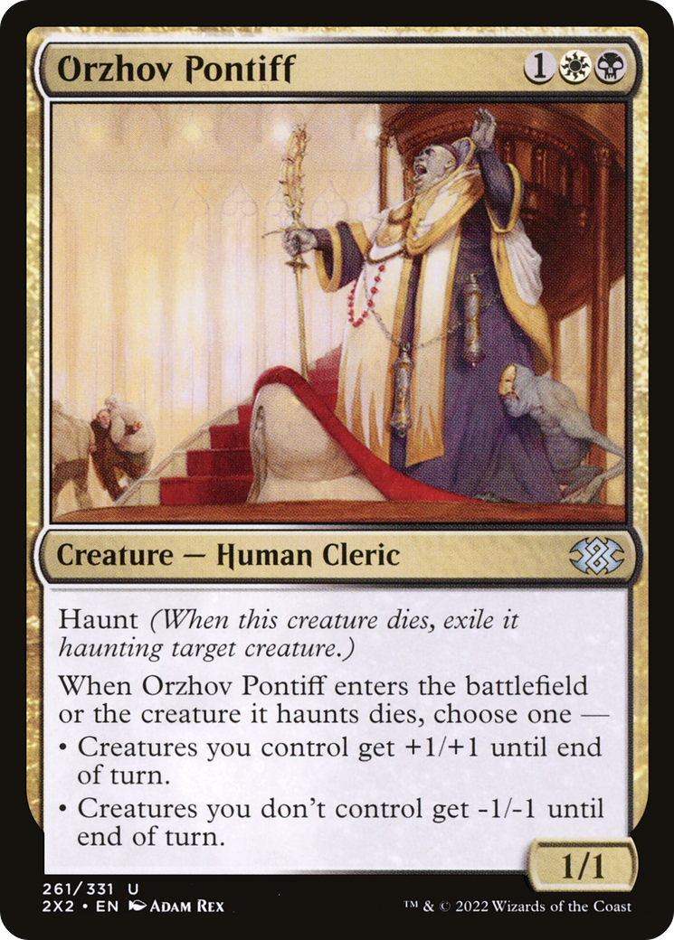 Orzhov Pontiff (2X2-261) - Double Masters 2022 - Premium MTG Single from Wizards of the Coast - Just $0.25! Shop now at Game Crave Tournament Store