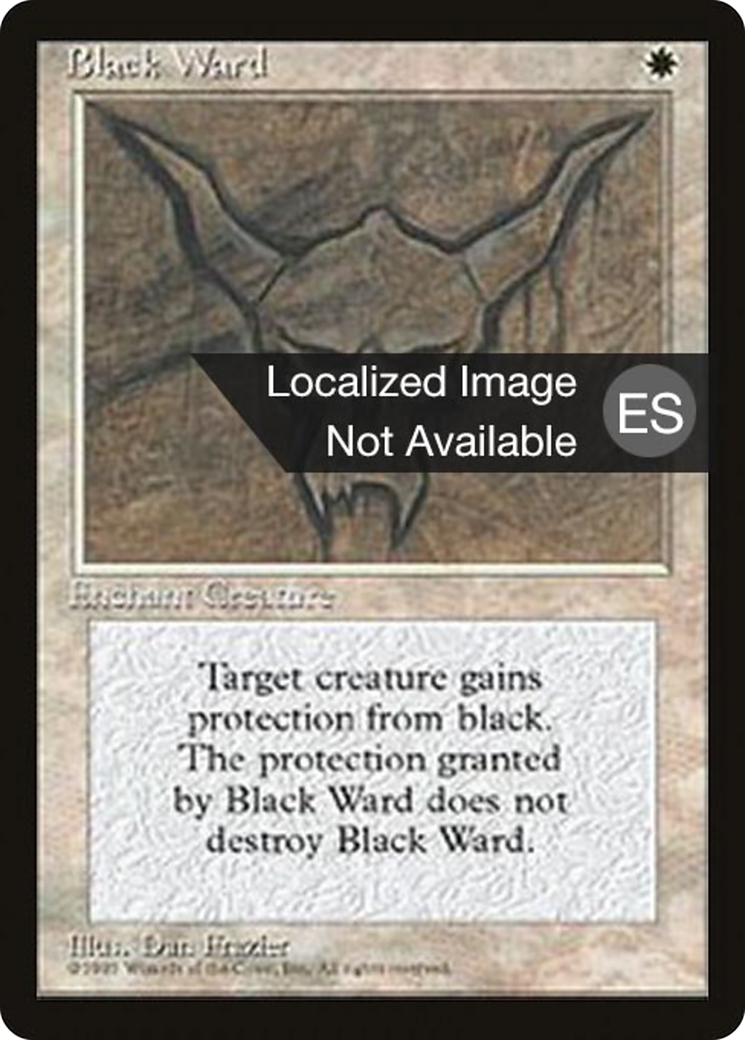 Black Ward (4BB-008) - Fourth Edition Foreign Black Border - Premium MTG Single from Wizards of the Coast - Just $0! Shop now at Game Crave Tournament Store