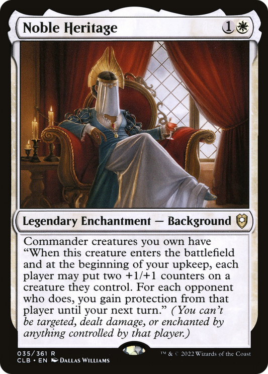 Noble Heritage (CLB-035) - Commander Legends: Battle for Baldur's Gate - Premium MTG Single from Wizards of the Coast - Just $0.08! Shop now at Game Crave Tournament Store