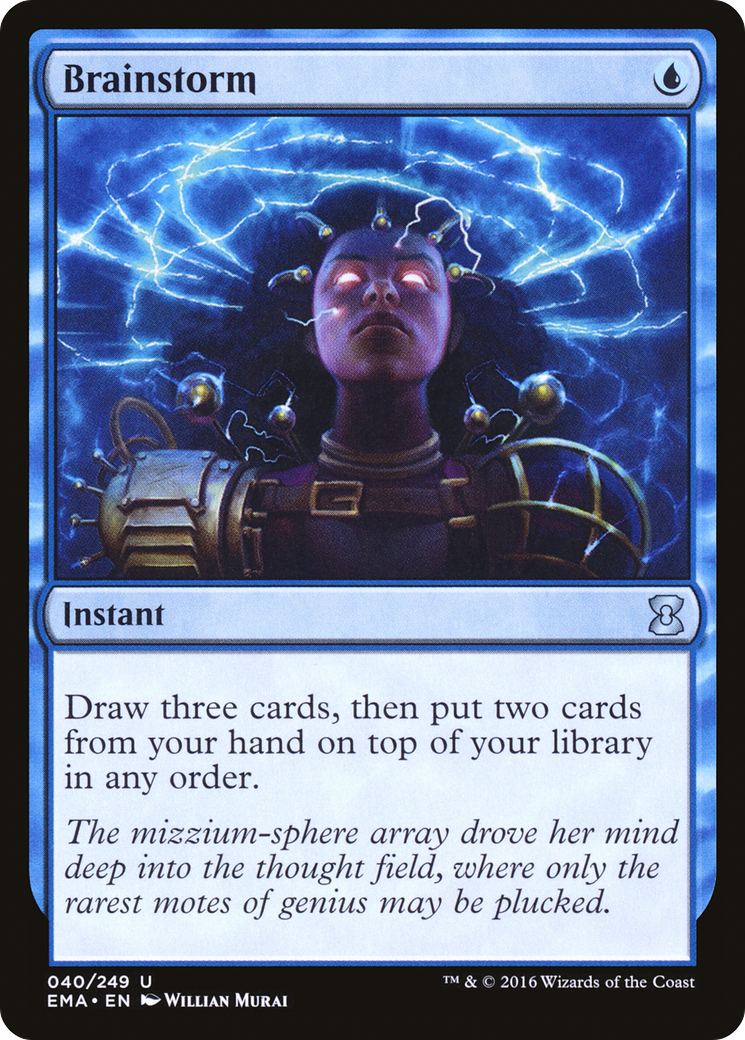 Brainstorm (EMA-040) - Eternal Masters - Premium MTG Single from Wizards of the Coast - Just $0.32! Shop now at Game Crave Tournament Store