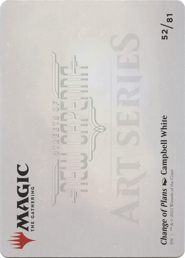 Change of Plans // Change of Plans (ASNC-052) - New Capenna Art Series (Borderless) - Premium MTG Single from Wizards of the Coast - Just $0! Shop now at Game Crave Tournament Store