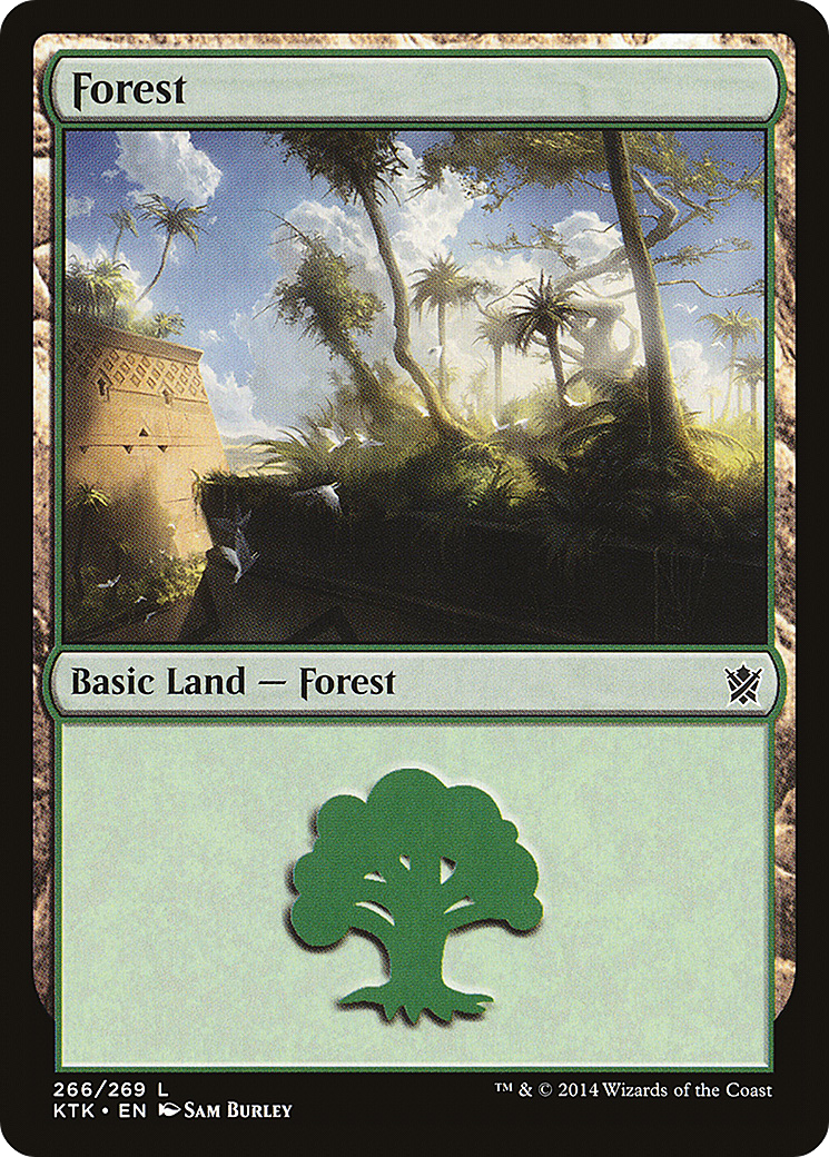Forest (KTK-266) - Khans of Tarkir - Premium MTG Single from Wizards of the Coast - Just $0.08! Shop now at Game Crave Tournament Store