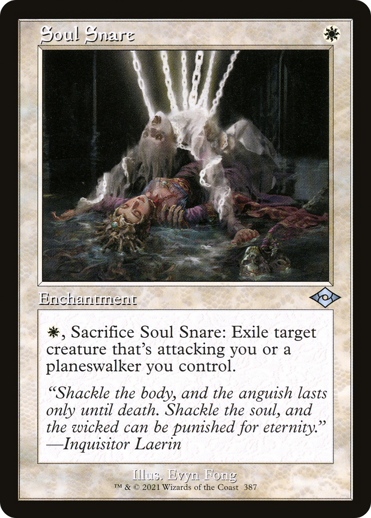 Soul Snare (MH2-387) - Modern Horizons 2 Etched Foil - Premium MTG Single from Wizards of the Coast - Just $0.08! Shop now at Game Crave Tournament Store