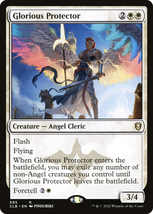 Glorious Protector (CLB-695) - Commander Legends: Battle for Baldur's Gate - Premium MTG Single from Wizards of the Coast - Just $0.08! Shop now at Game Crave Tournament Store