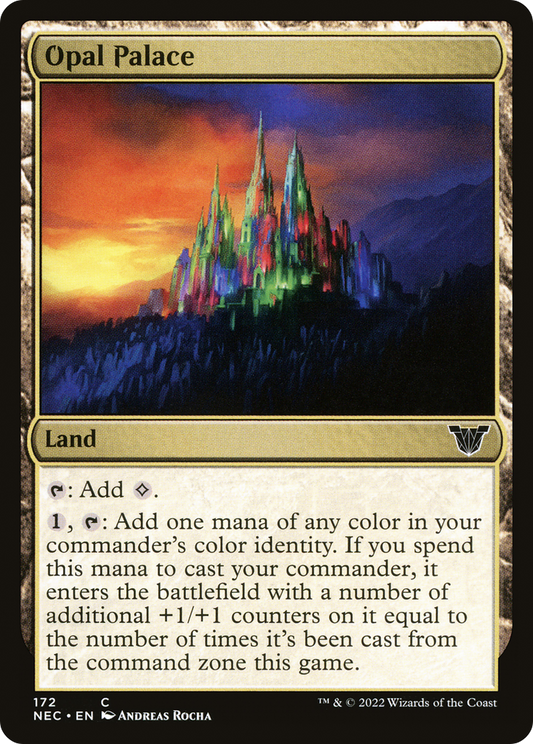 Opal Palace (NEC-172) - Neon Dynasty Commander - Premium MTG Single from Wizards of the Coast - Just $0.08! Shop now at Game Crave Tournament Store