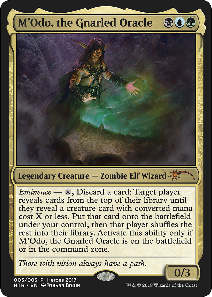 M'Odo, the Gnarled Oracle (HTR17-003) - 2017 Heroes of the Realm - Premium MTG Single from Wizards of the Coast - Just $0! Shop now at Game Crave Tournament Store