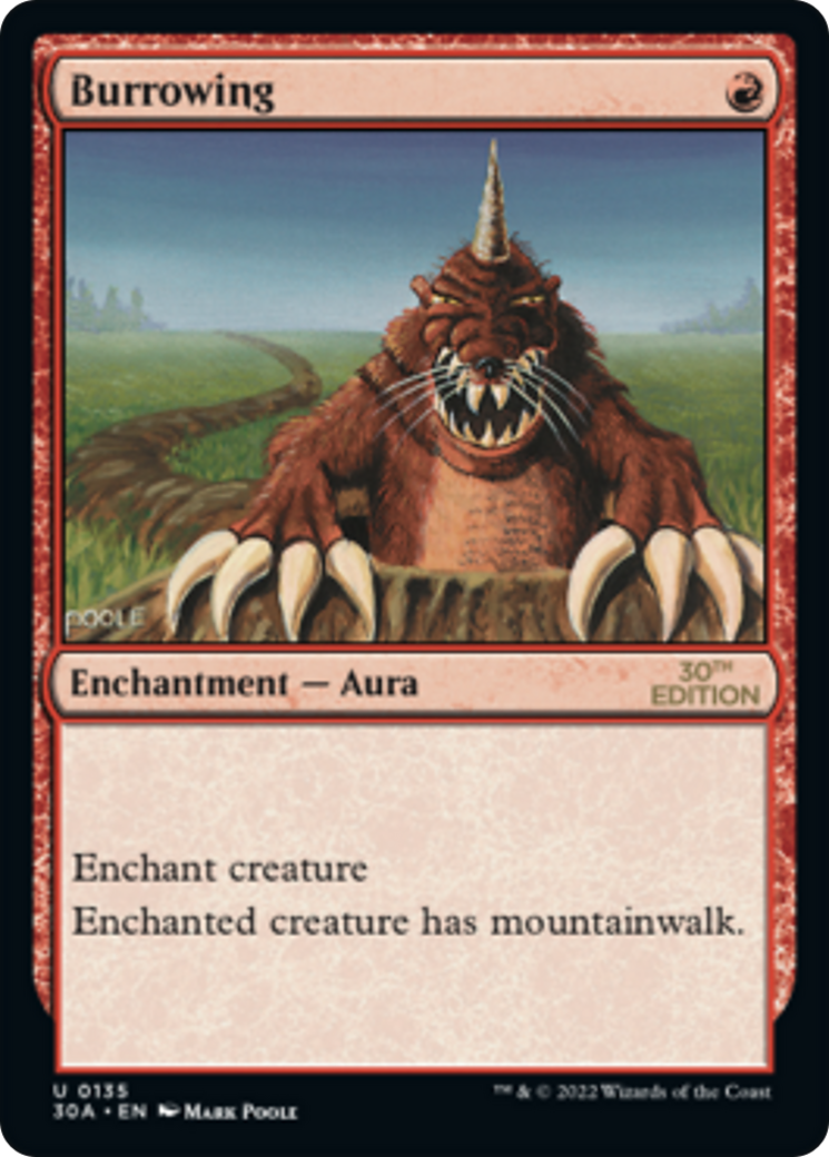 Burrowing (30A-135) - 30th Anniversary Edition - Premium MTG Single from Wizards of the Coast - Just $0.42! Shop now at Game Crave Tournament Store