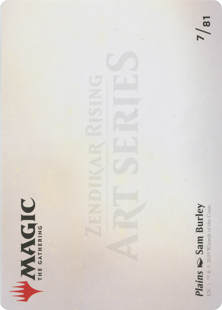 Plains // Plains (AZNR-007) - Zendikar Rising Art Series (Borderless) Foil - Premium MTG Single from Wizards of the Coast - Just $0! Shop now at Game Crave Tournament Store