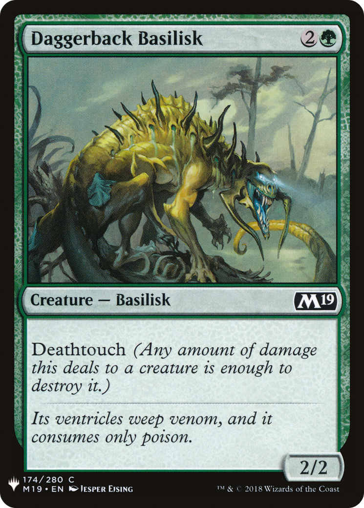 Daggerback Basilisk (MB1-1177) - Mystery Booster - Premium MTG Single from Wizards of the Coast - Just $0.08! Shop now at Game Crave Tournament Store