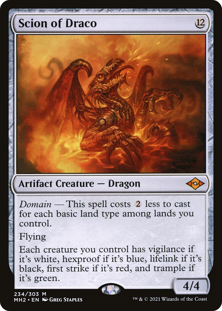 Scion of Draco (MH2-234) - Modern Horizons 2 - Premium MTG Single from Wizards of the Coast - Just $3.05! Shop now at Game Crave Tournament Store
