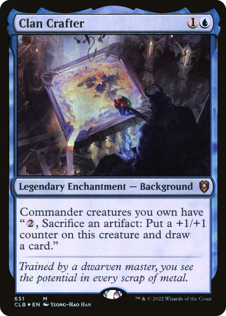 Clan Crafter (CLB-651) - Commander Legends: Battle for Baldur's Gate Foil - Premium MTG Single from Wizards of the Coast - Just $0.10! Shop now at Game Crave Tournament Store