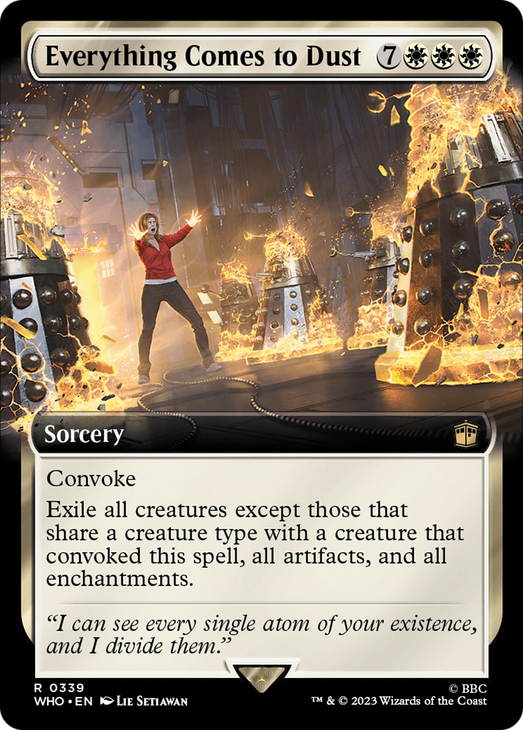 Everything Comes to Dust (WHO-339) - Doctor Who: (Extended Art) - Premium MTG Single from Wizards of the Coast - Just $1.09! Shop now at Game Crave Tournament Store