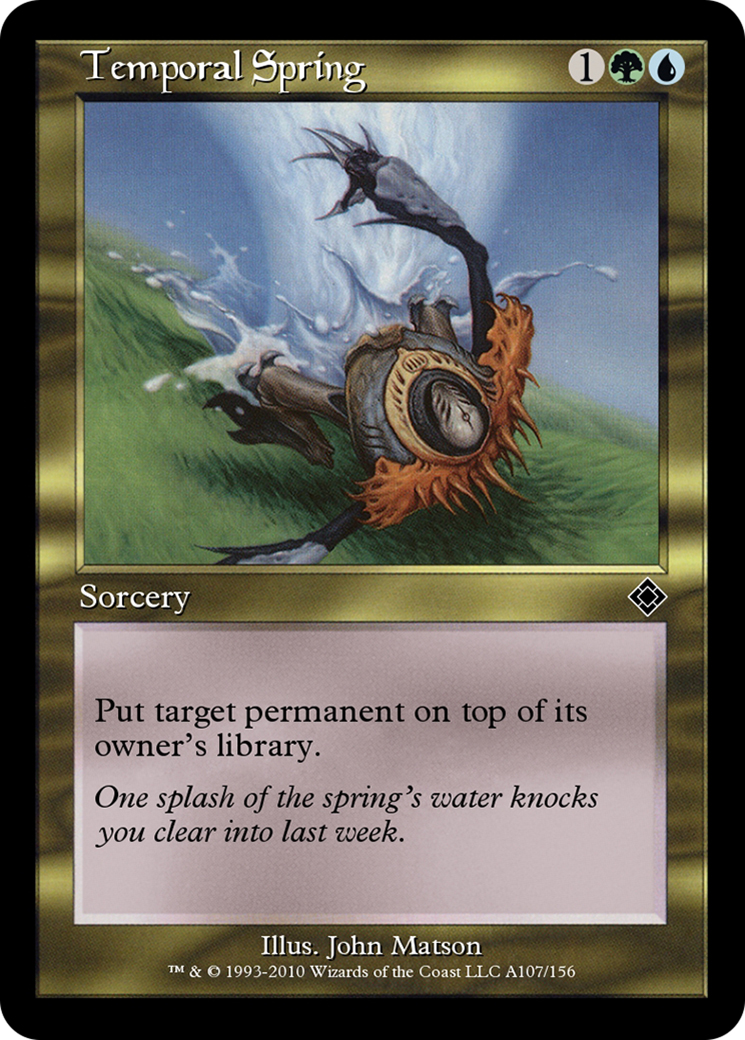 Temporal Spring (TD0-A107) - Magic Online Theme Decks - Premium MTG Single from Wizards of the Coast - Just $0! Shop now at Game Crave Tournament Store