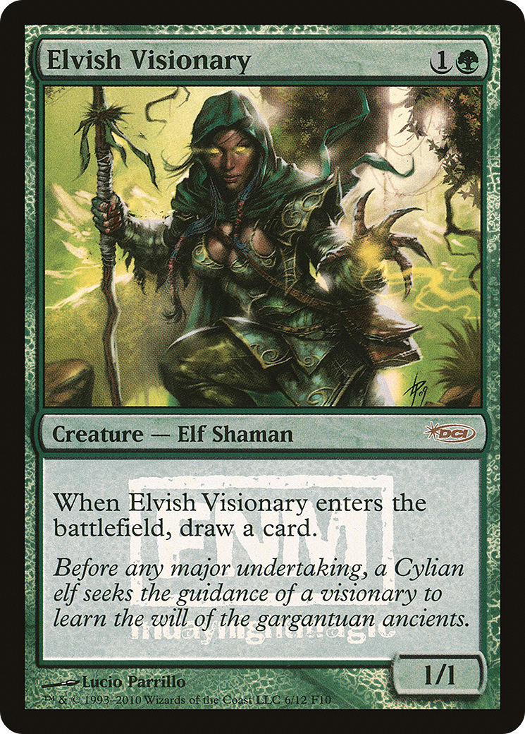 Elvish Visionary (F10-006) - Friday Night Magic 2010 Foil - Premium MTG Single from Wizards of the Coast - Just $1.95! Shop now at Game Crave Tournament Store