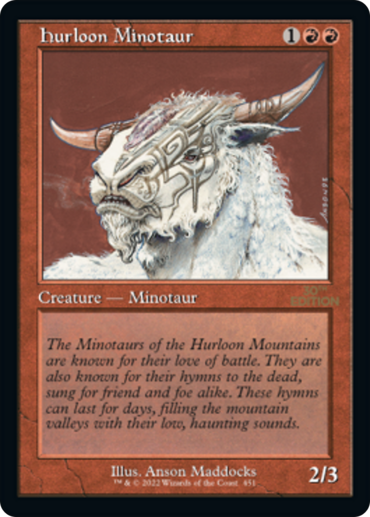 Hurloon Minotaur (30A-451) - 30th Anniversary Edition - Premium MTG Single from Wizards of the Coast - Just $16.32! Shop now at Game Crave Tournament Store