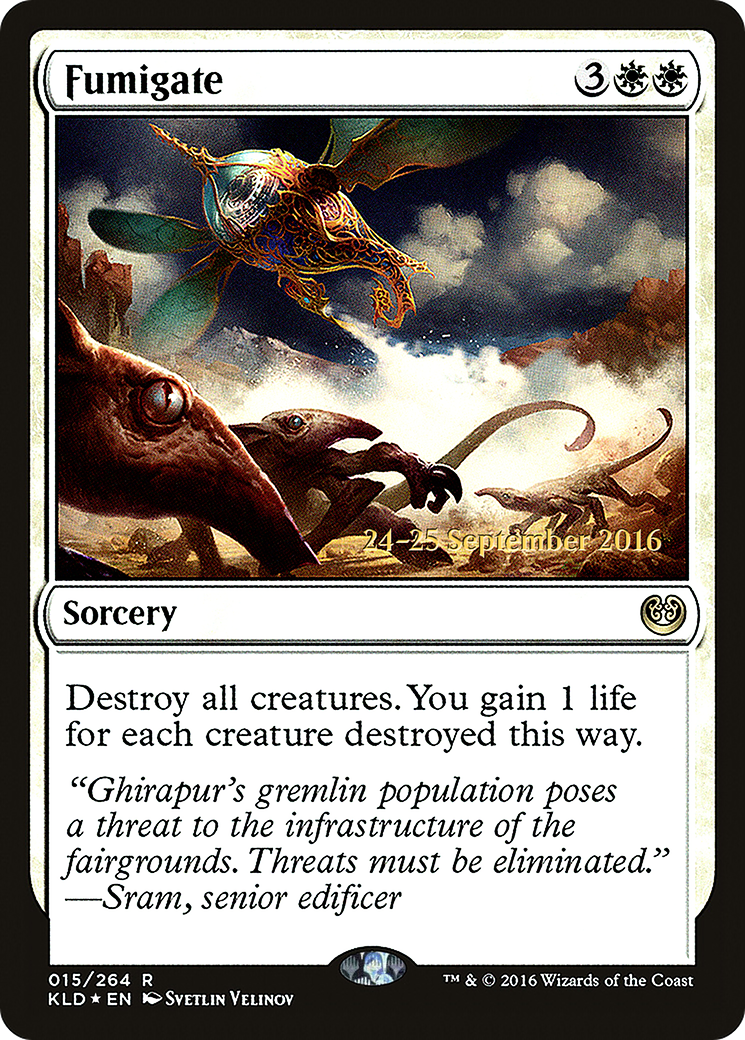 Fumigate (PKLD-15S) - Kaladesh Promos Foil - Premium MTG Single from Wizards of the Coast - Just $0.99! Shop now at Game Crave Tournament Store