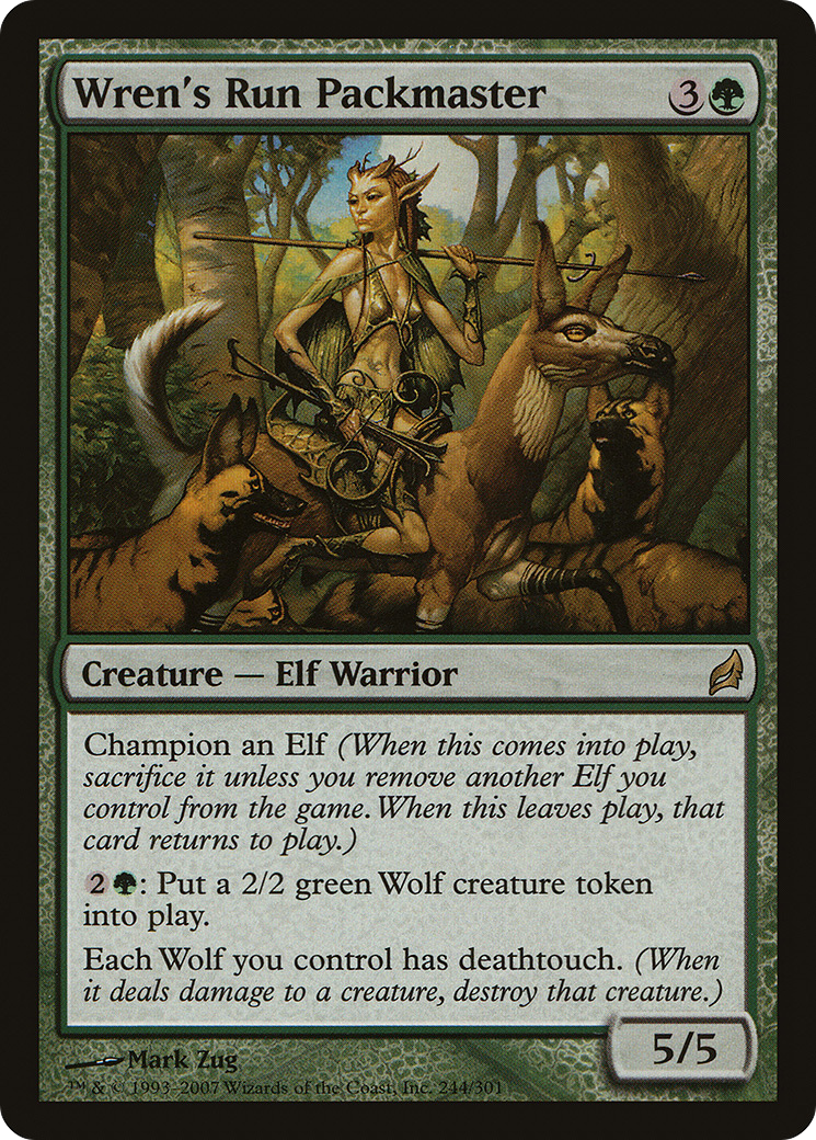 Wren's Run Packmaster (LRW-244) - Lorwyn Foil - Premium MTG Single from Wizards of the Coast - Just $1.94! Shop now at Game Crave Tournament Store