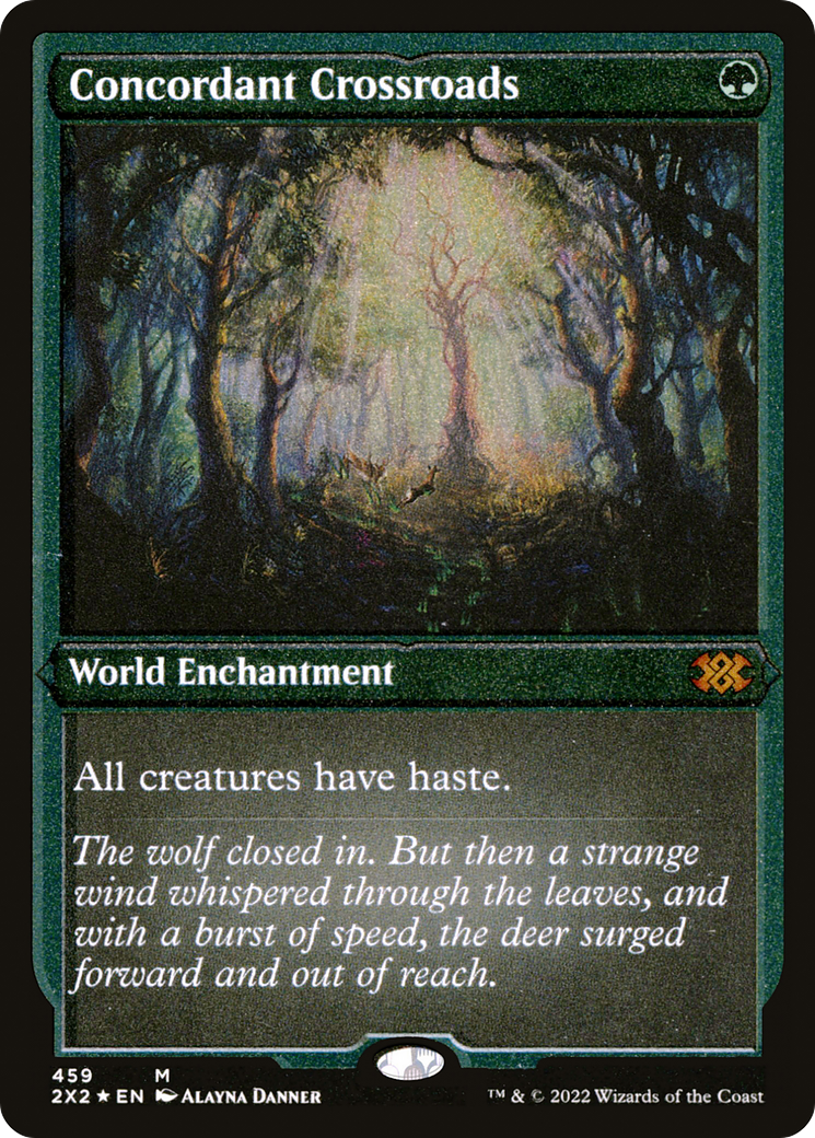 Concordant Crossroads (2X2-459) - Double Masters 2022 Etched Foil - Premium MTG Single from Wizards of the Coast - Just $6.89! Shop now at Game Crave Tournament Store