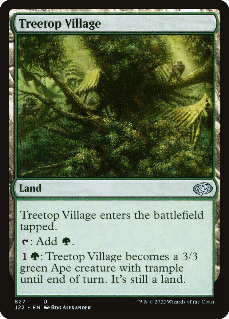 Treetop Village (J22-827) - Jumpstart 2022 - Premium MTG Single from Wizards of the Coast - Just $0.25! Shop now at Game Crave Tournament Store