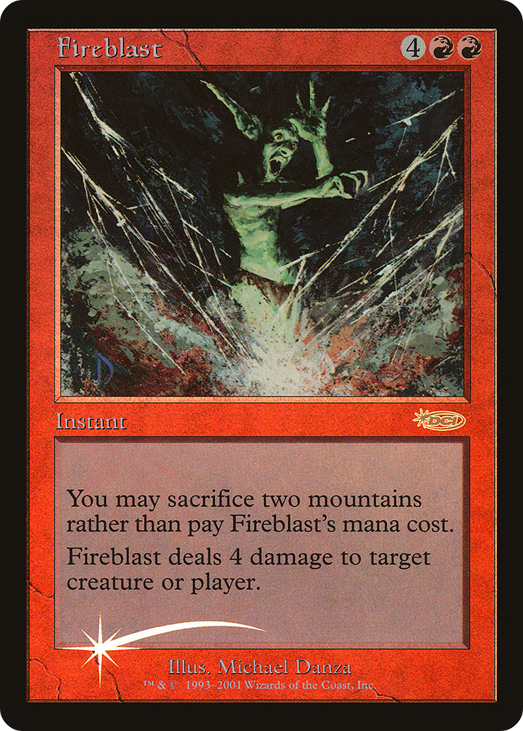Fireblast (F01-012) - Friday Night Magic 2001 Foil - Premium MTG Single from Wizards of the Coast - Just $38.80! Shop now at Game Crave Tournament Store