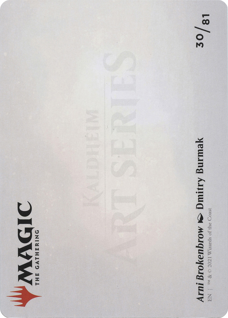 Arni Brokenbrow // Arni Brokenbrow (AKHM-030) - Kaldheim Art Series (Borderless) Foil - Premium MTG Single from Wizards of the Coast - Just $0! Shop now at Game Crave Tournament Store