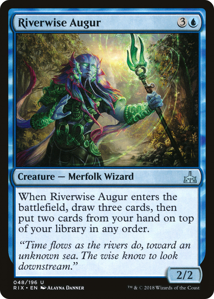 Riverwise Augur (RIX-048) - Rivals of Ixalan - Premium MTG Single from Wizards of the Coast - Just $0.08! Shop now at Game Crave Tournament Store